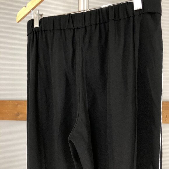 Aritzia BABATON Conan Black White Stitch Stripe‎ Slim Cropped Trousers Sz 6 - Picture 10 of 13